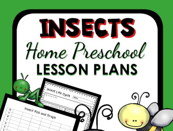 Insect Theme Home Preschool Lesson Plan toddler